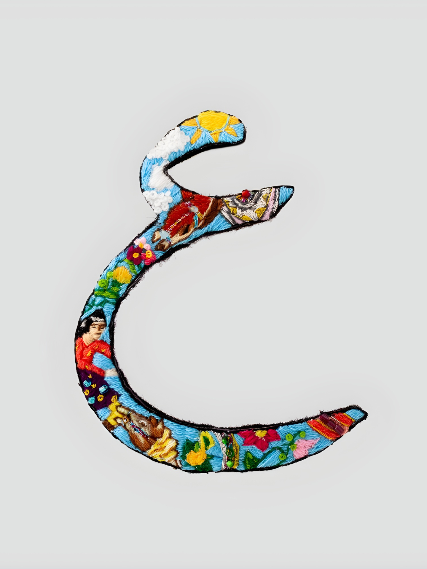گل سینه حرف ع