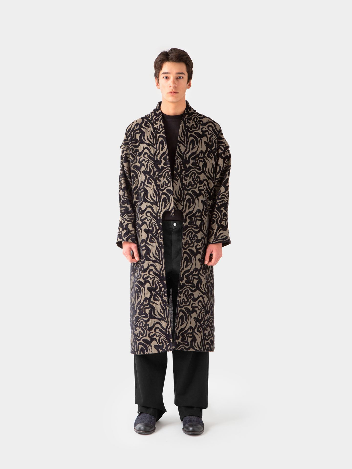اور کت مشکی طرحدار یونیسکس S-T F/W10