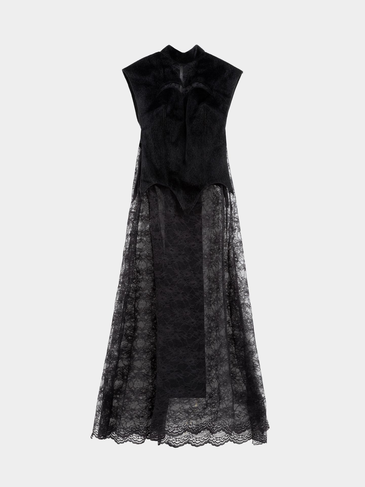 پیراهن زنانه خز و گیپور S-T F/W7