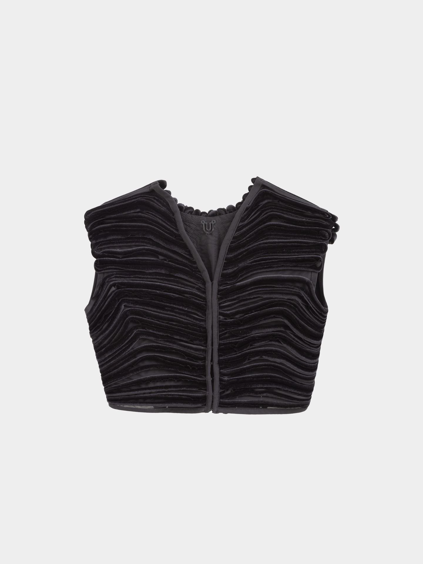 کراپ تاپ مشکی Echo velvet