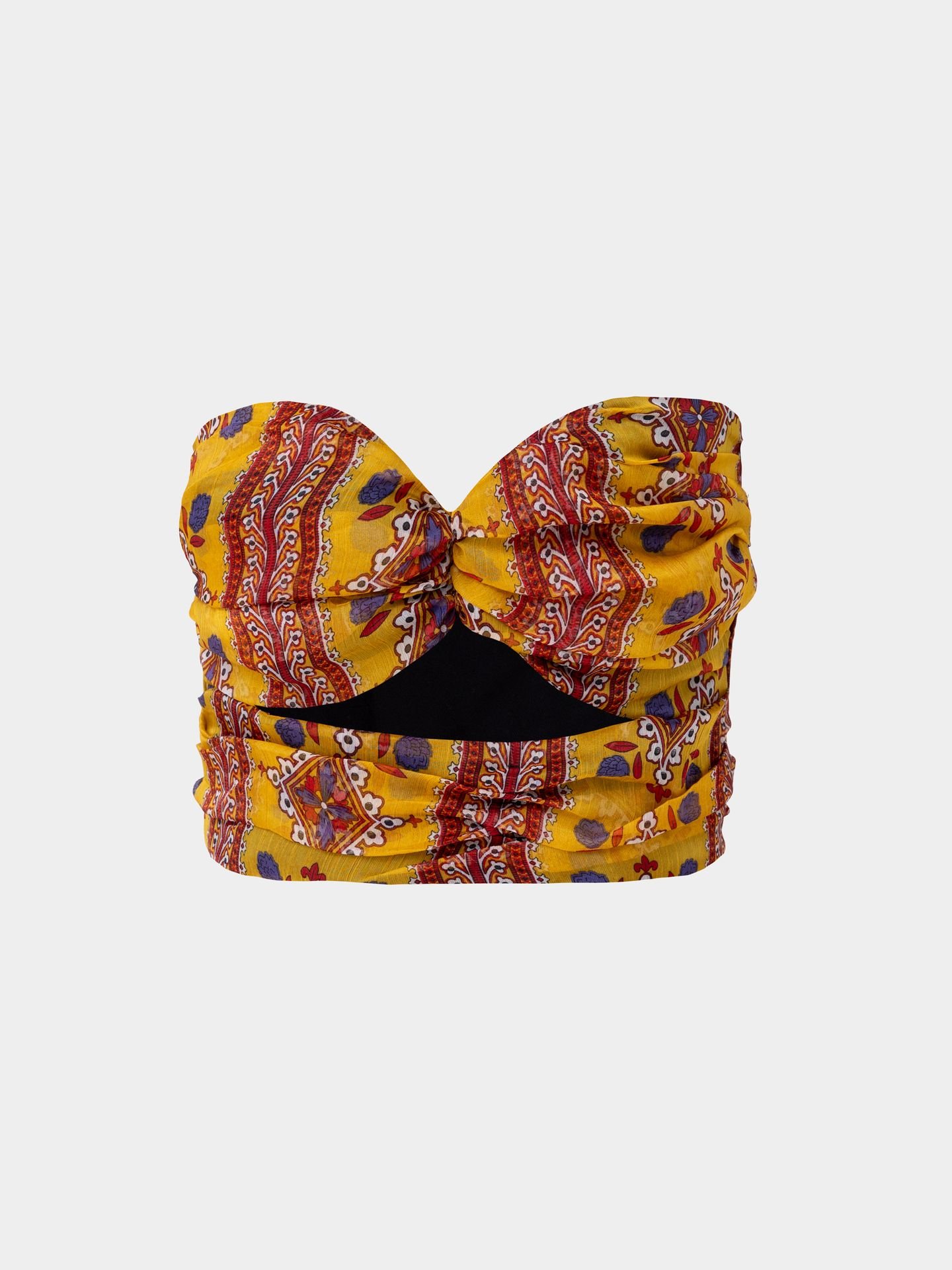 تاپ زنانه دکلته حریر اکر دلربا