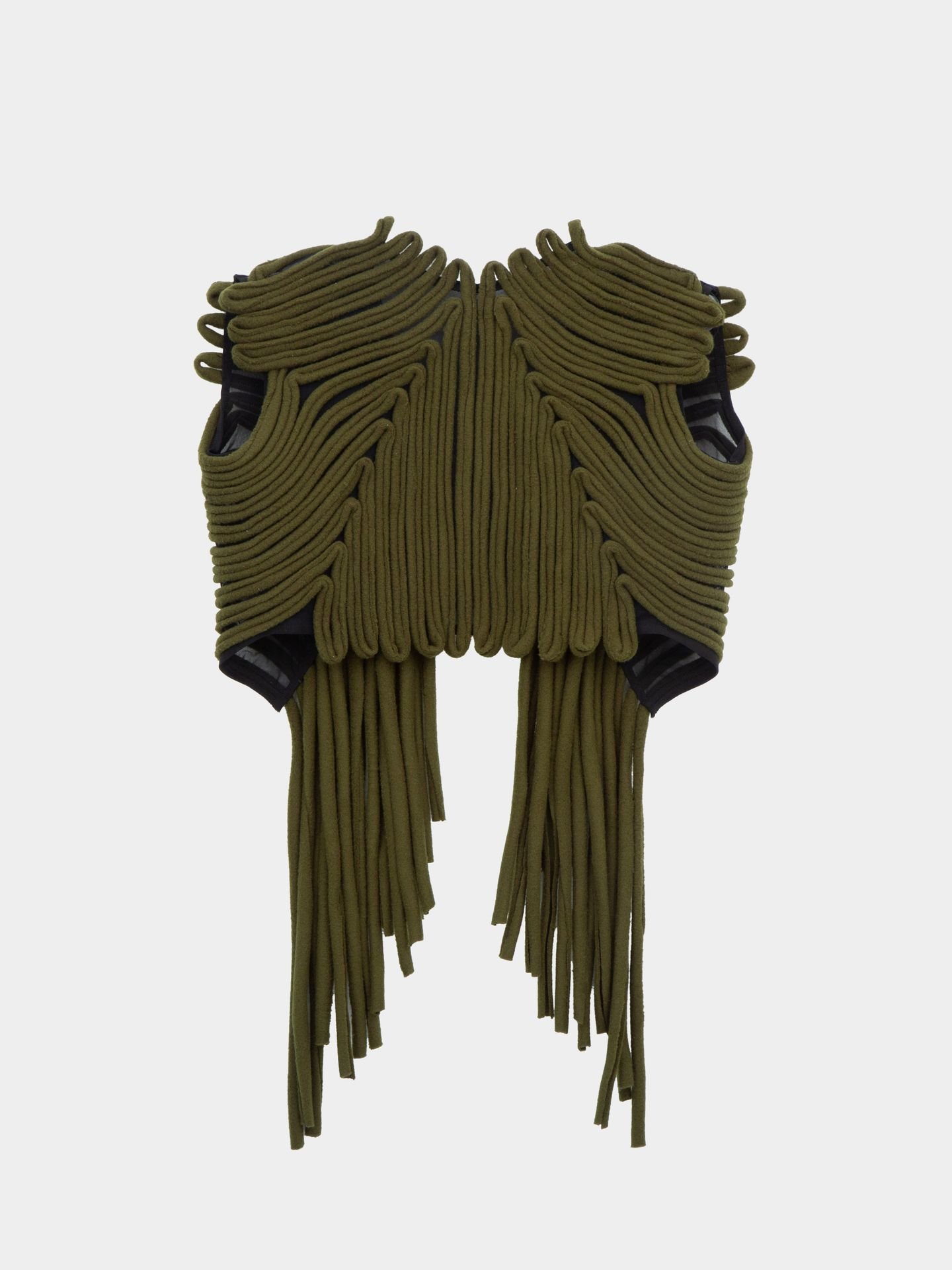تاپ کوتاه دو طرفه سبز یشمی