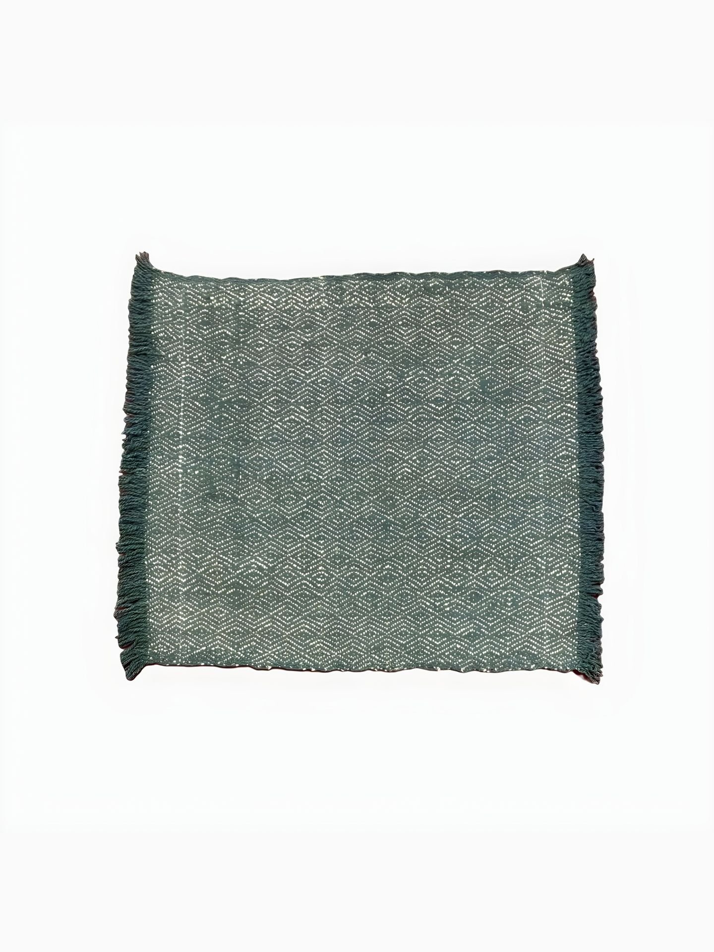 کوسن پشم آبی سفید گلیم