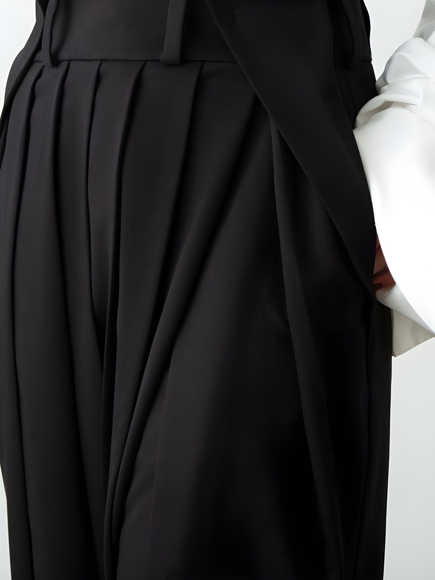 شلوار زنانه نخ و پلی استر Side pleated