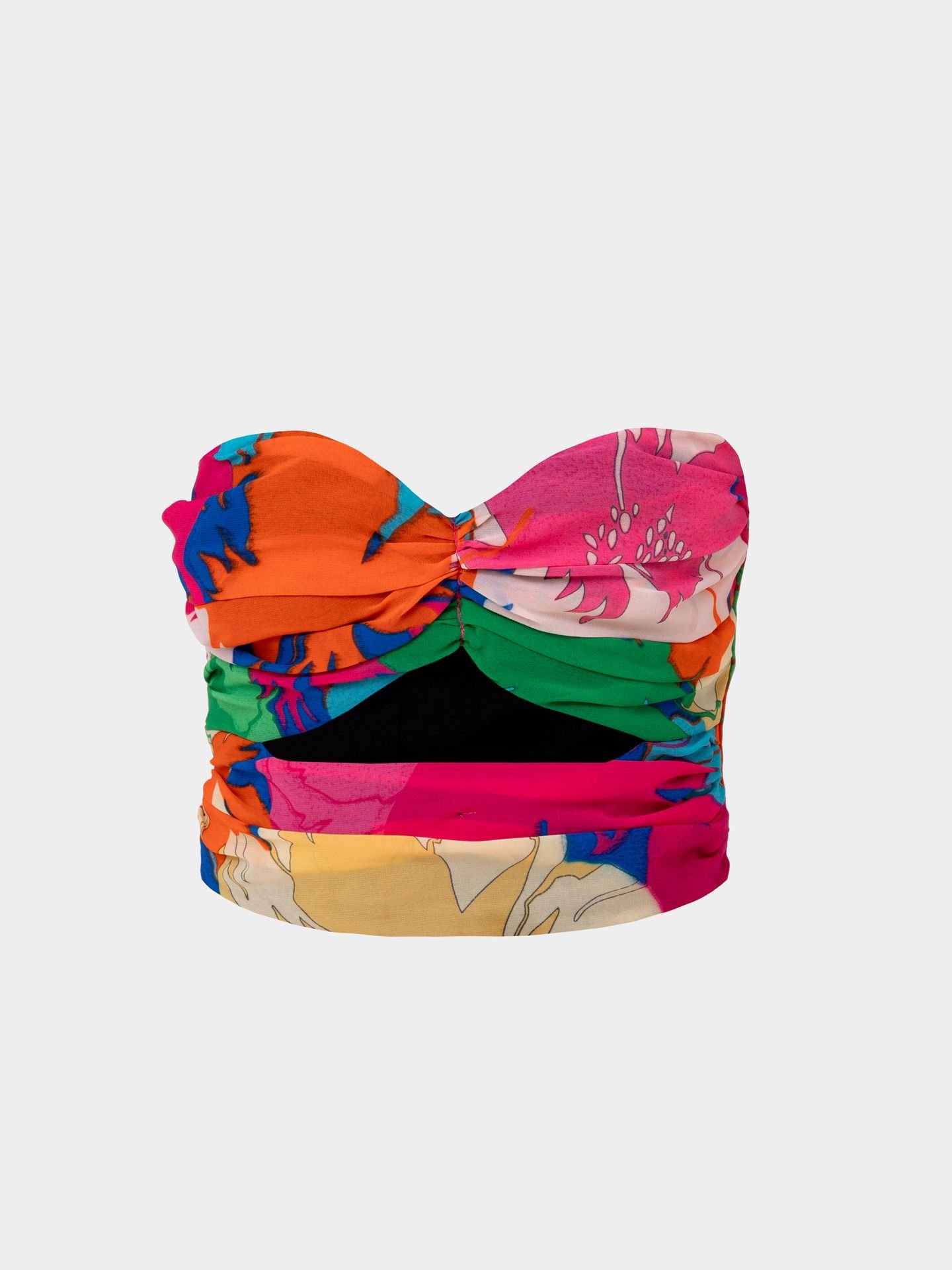 تاپ دکلته حریر رنگی دلربا