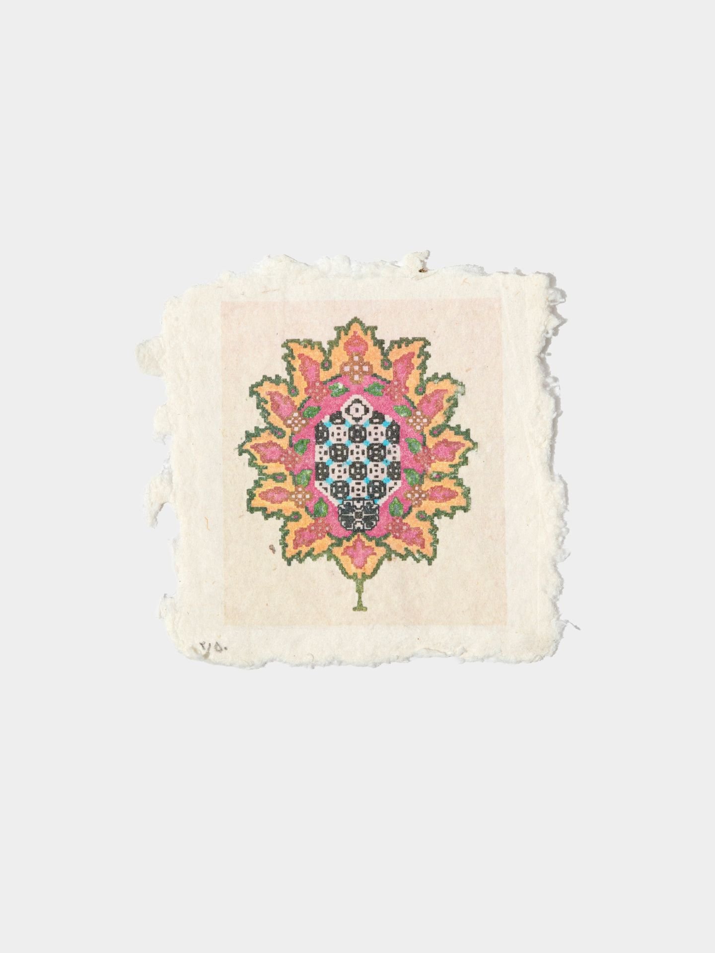 کارت پستال گل قالی