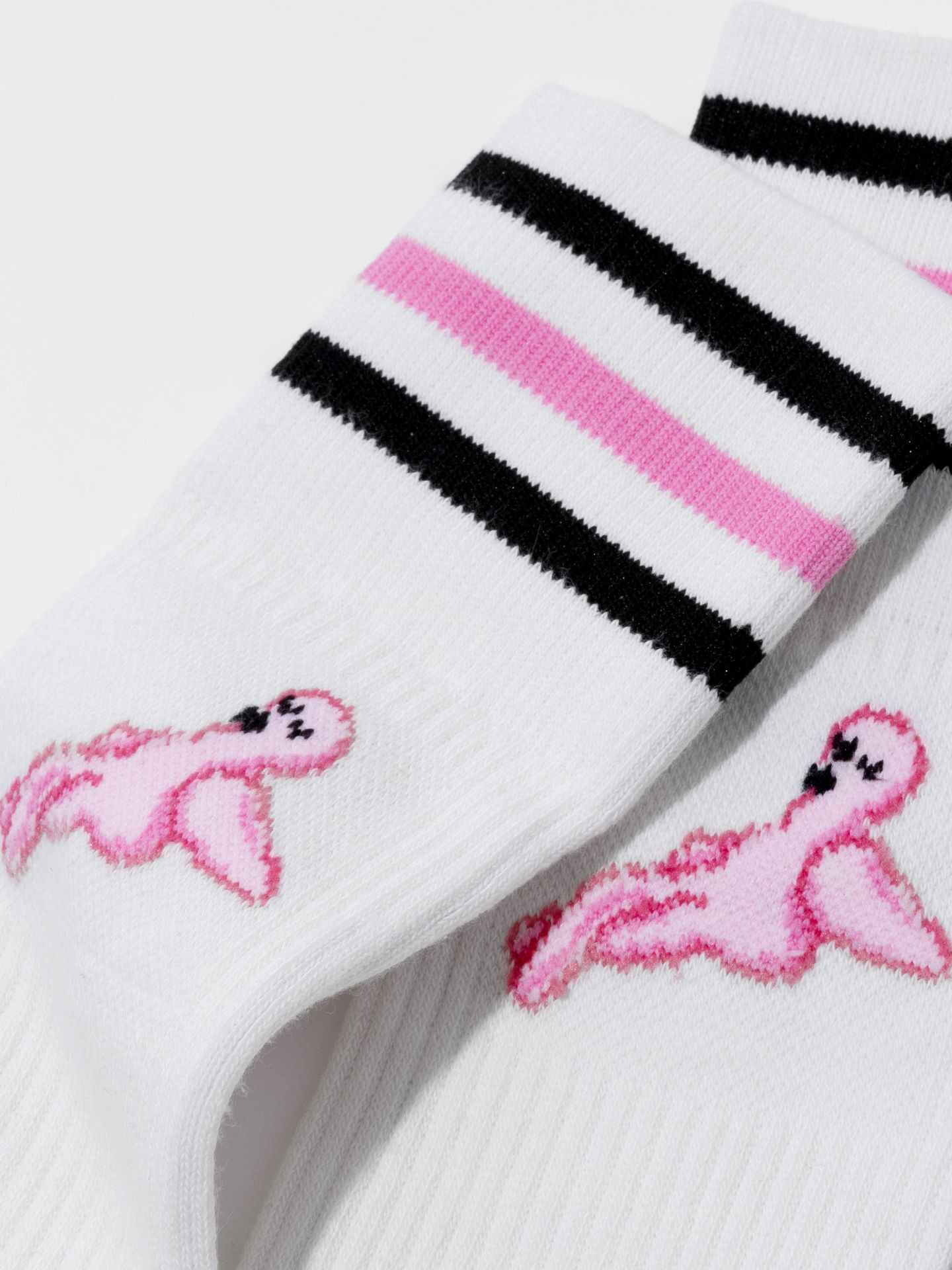 جوراب کش بافت سفید فلی