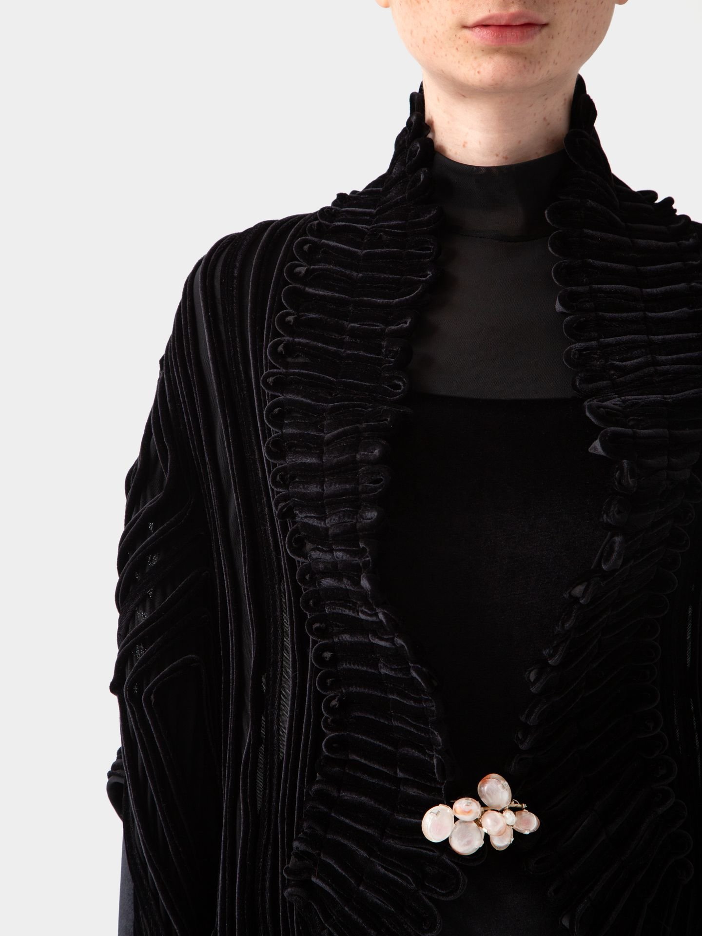 جلیقه مشکی ورس سه طرفه velvet