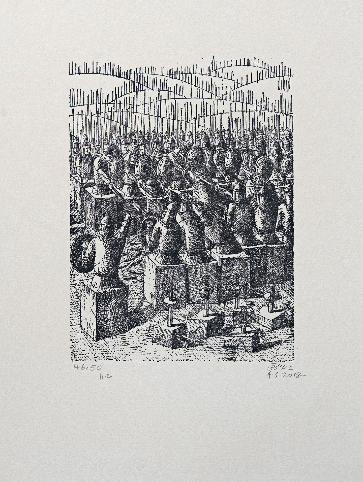 علی اکبر صادقی - Untitled , 2018