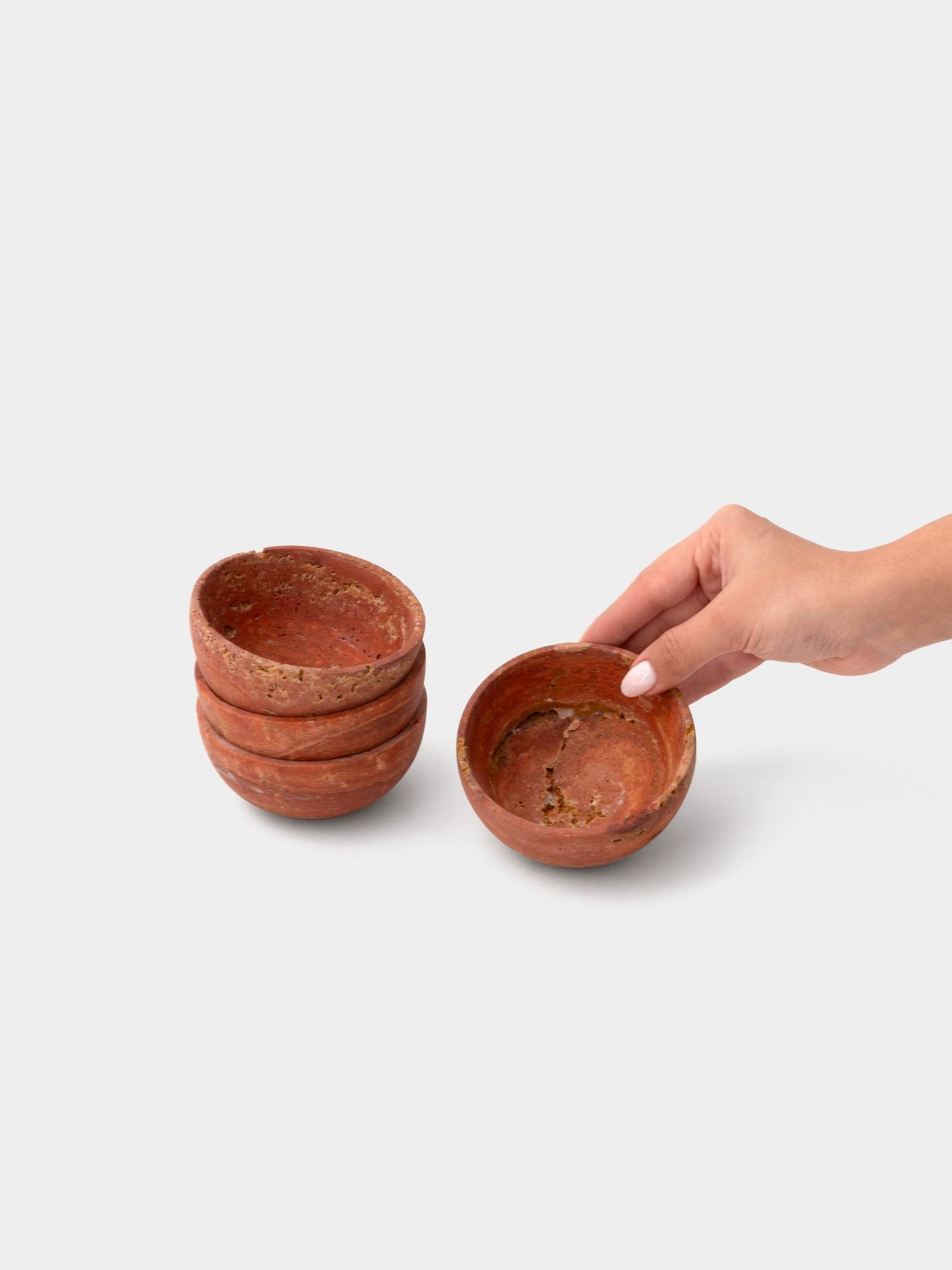 کاسه سنگ تراورتن آجری