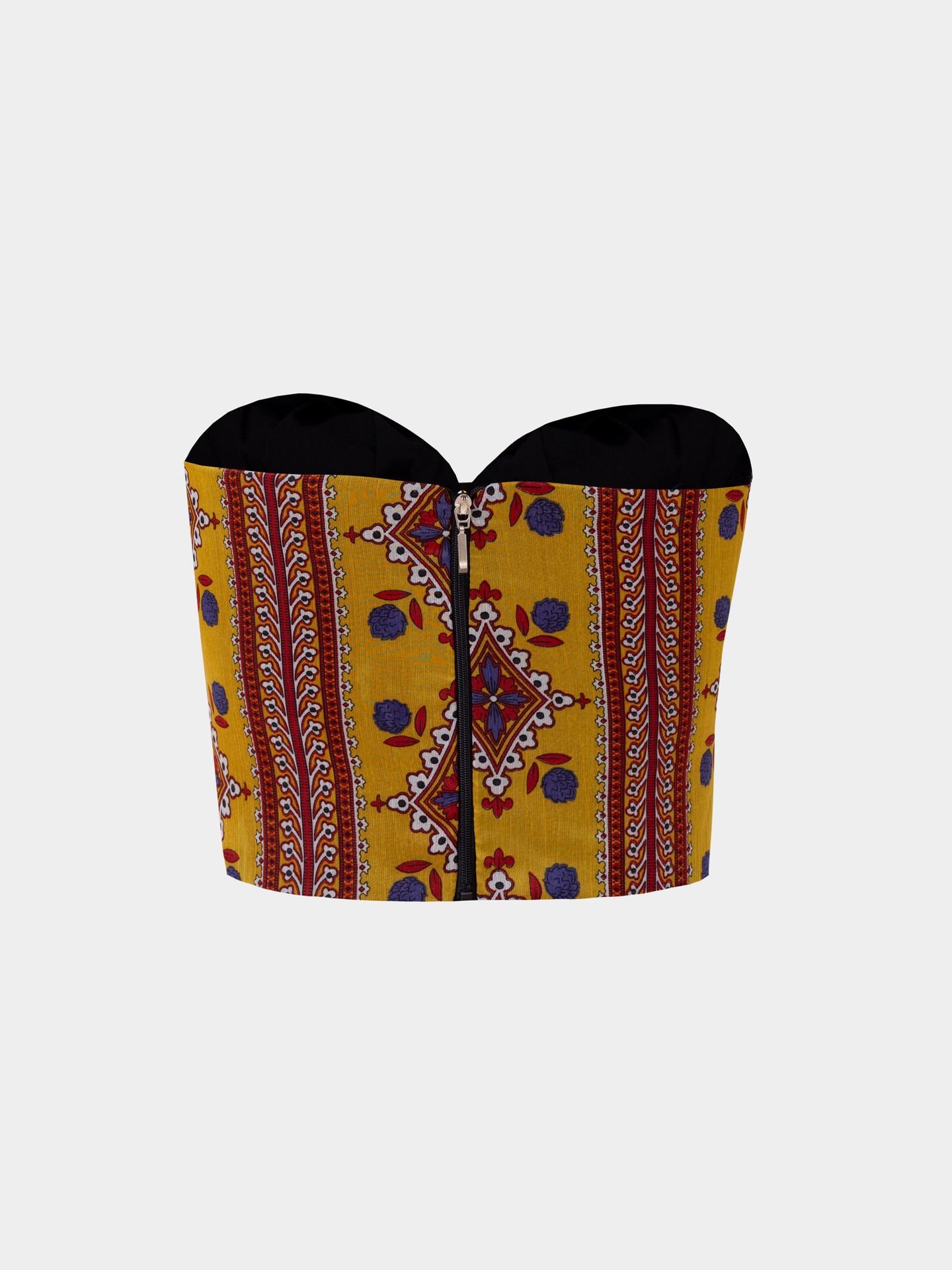 تاپ زنانه دکلته حریر اکر دلربا