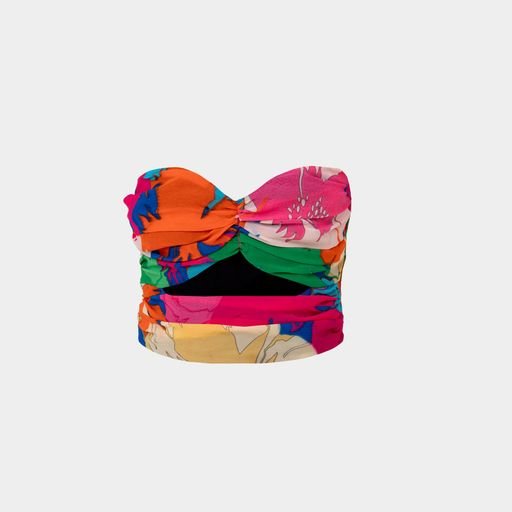 تاپ دکلته حریر رنگی دلربا