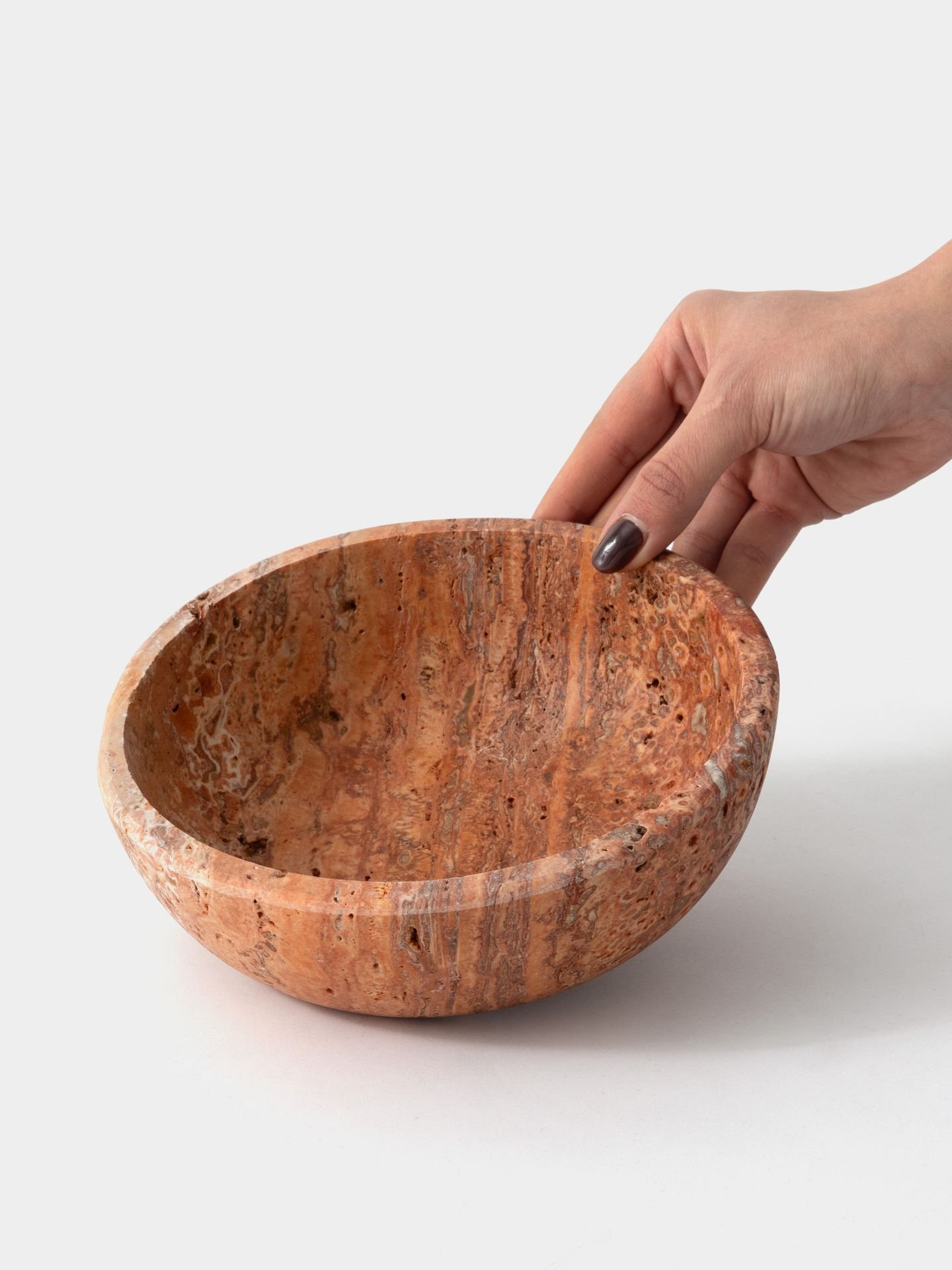 کاسه سنگ تراورتن آجری
