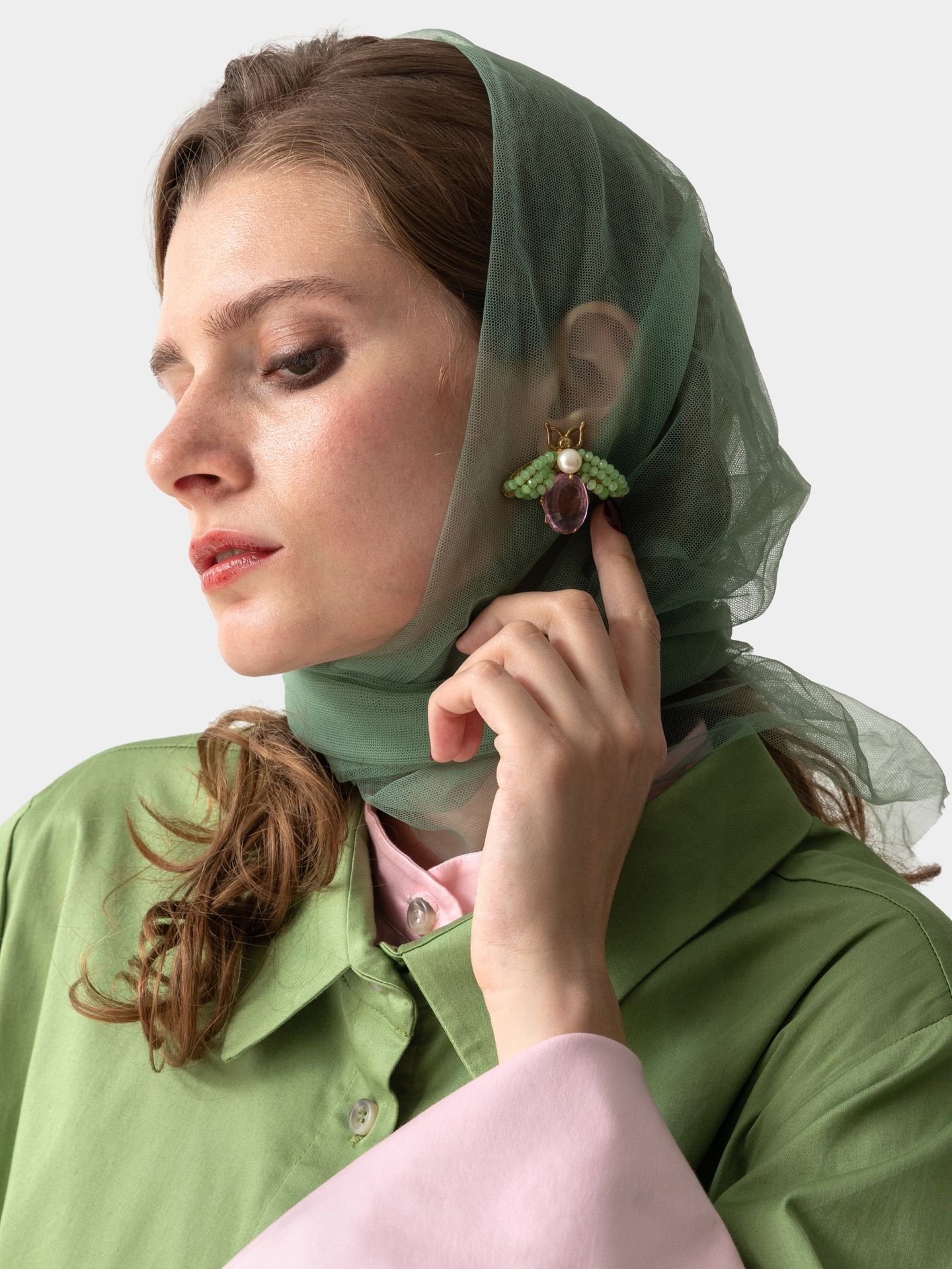 بلوز  زنانه ساتن پوبلین دولایه