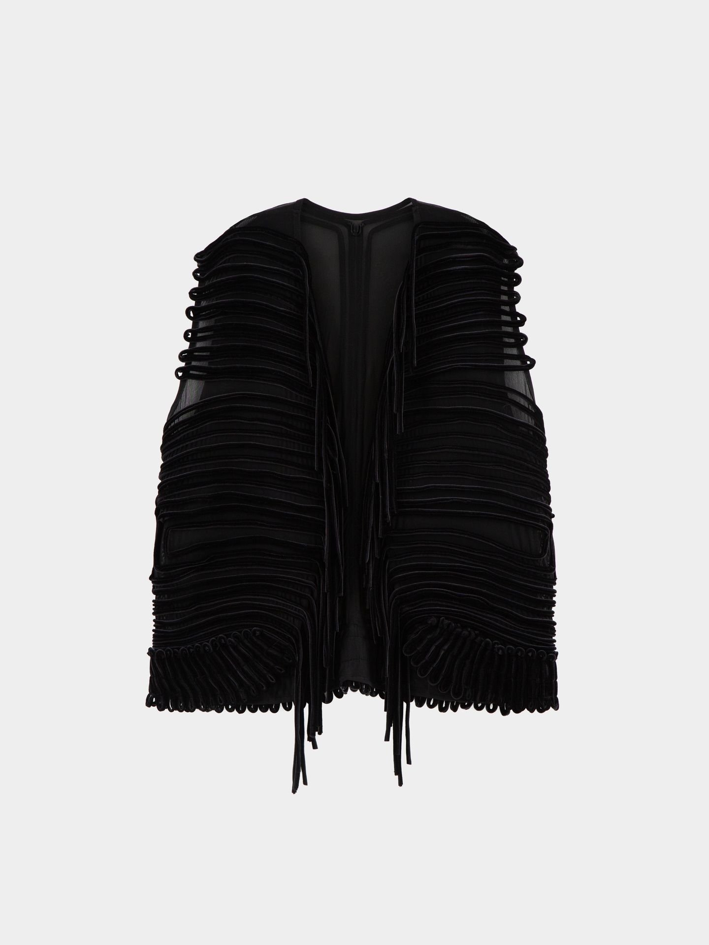 جلیقه مشکی ورس سه طرفه velvet