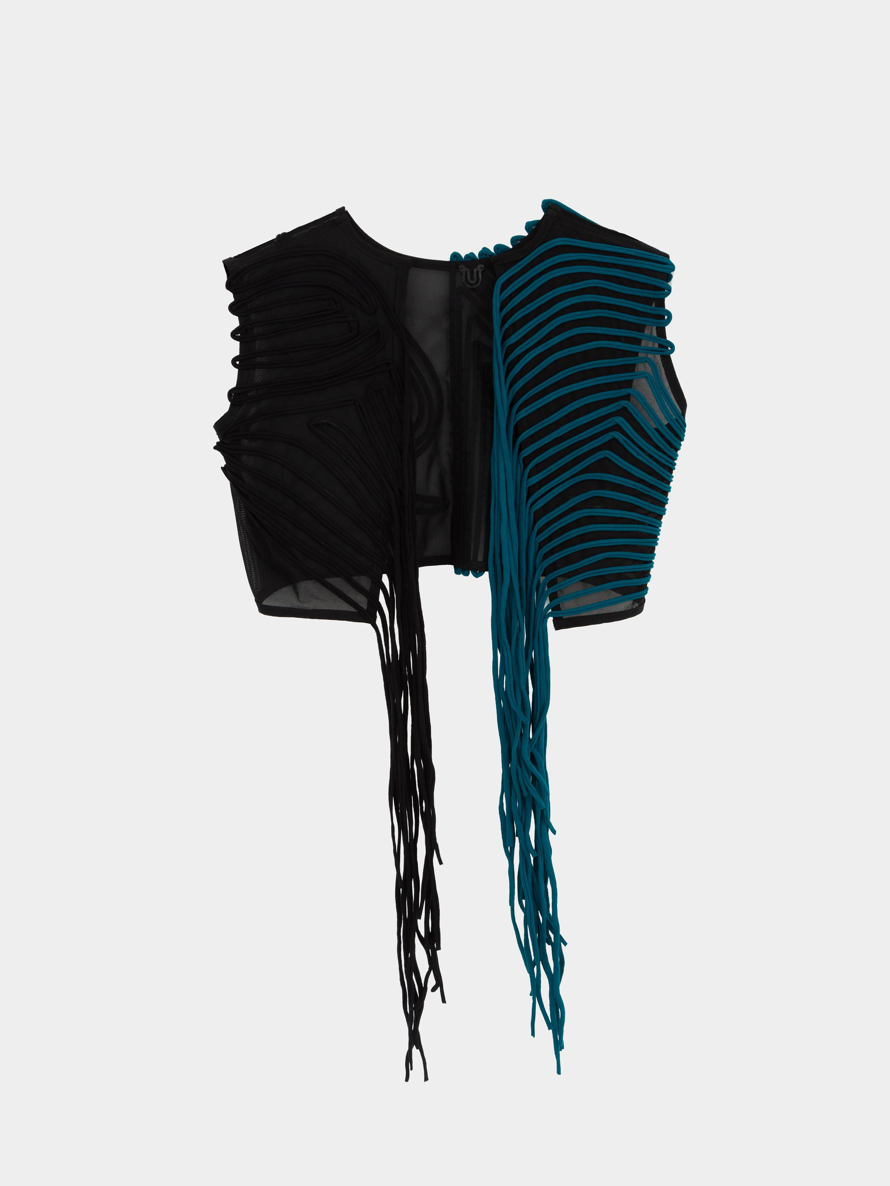 تاپ Selena سبز و مشکی