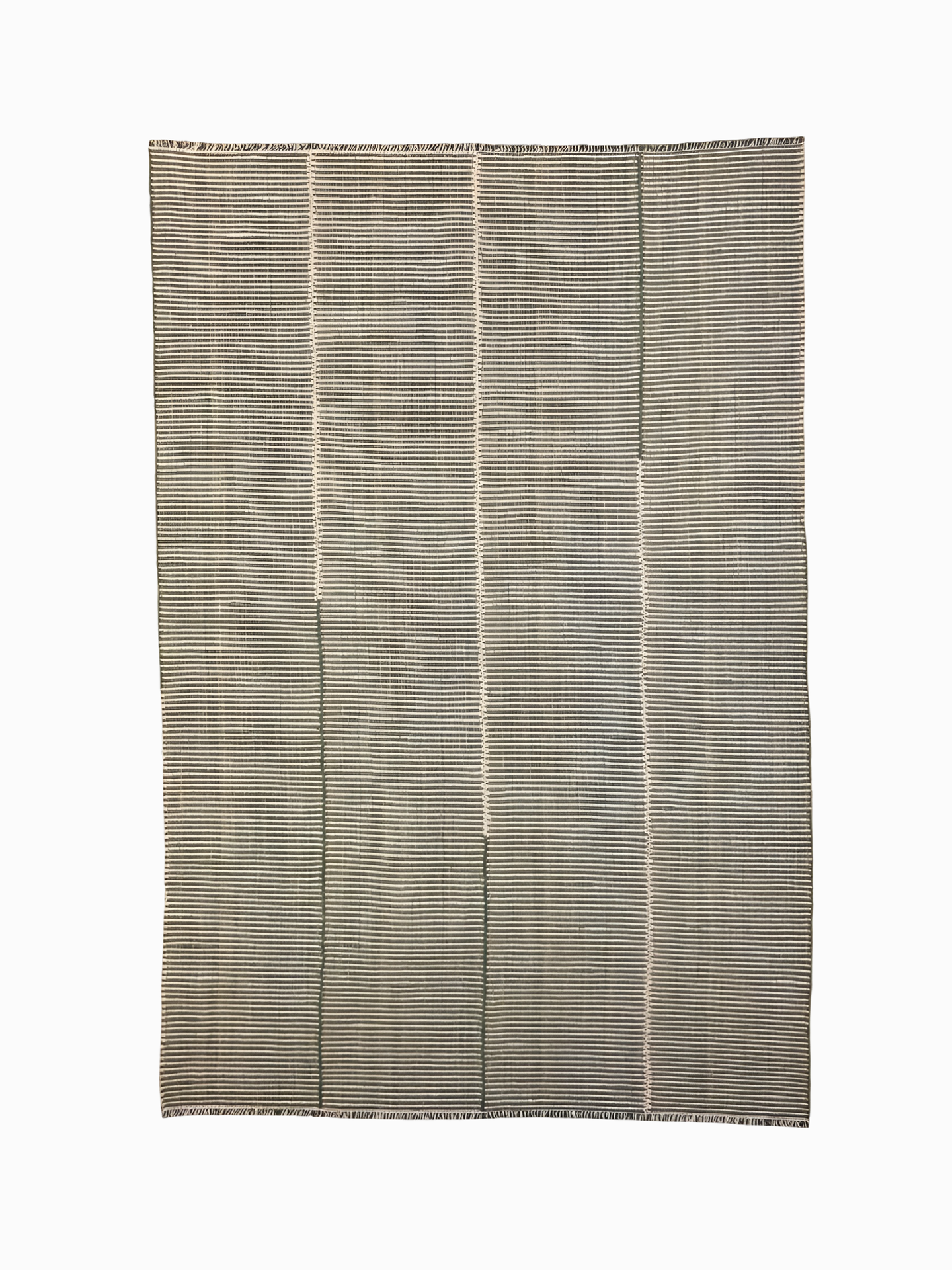 گلیم  پشم سبز سفید کویر