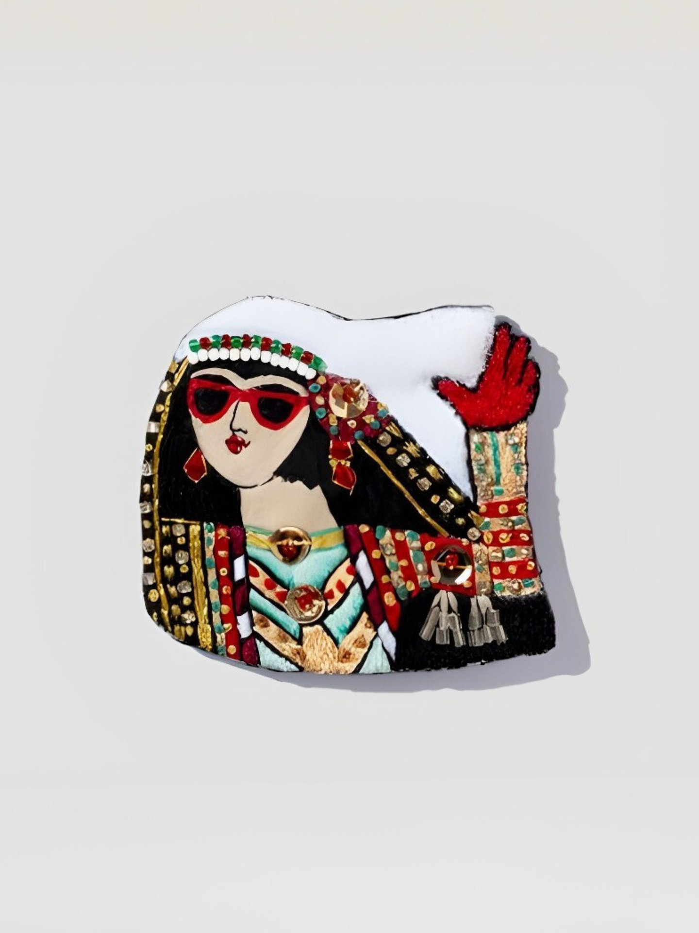 گل سینه دختر قاجار طرح دو