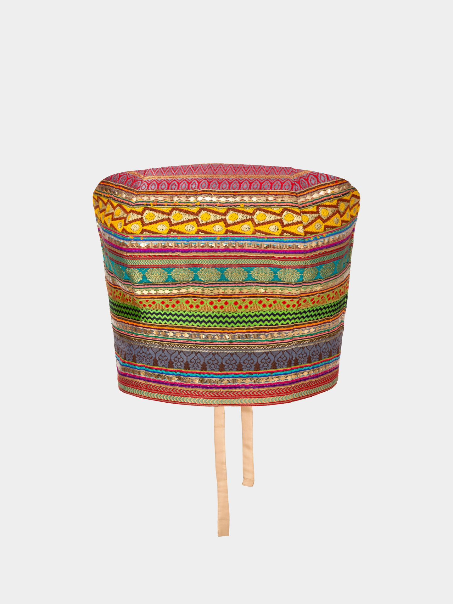  تاپ دکلته تافته رنگی