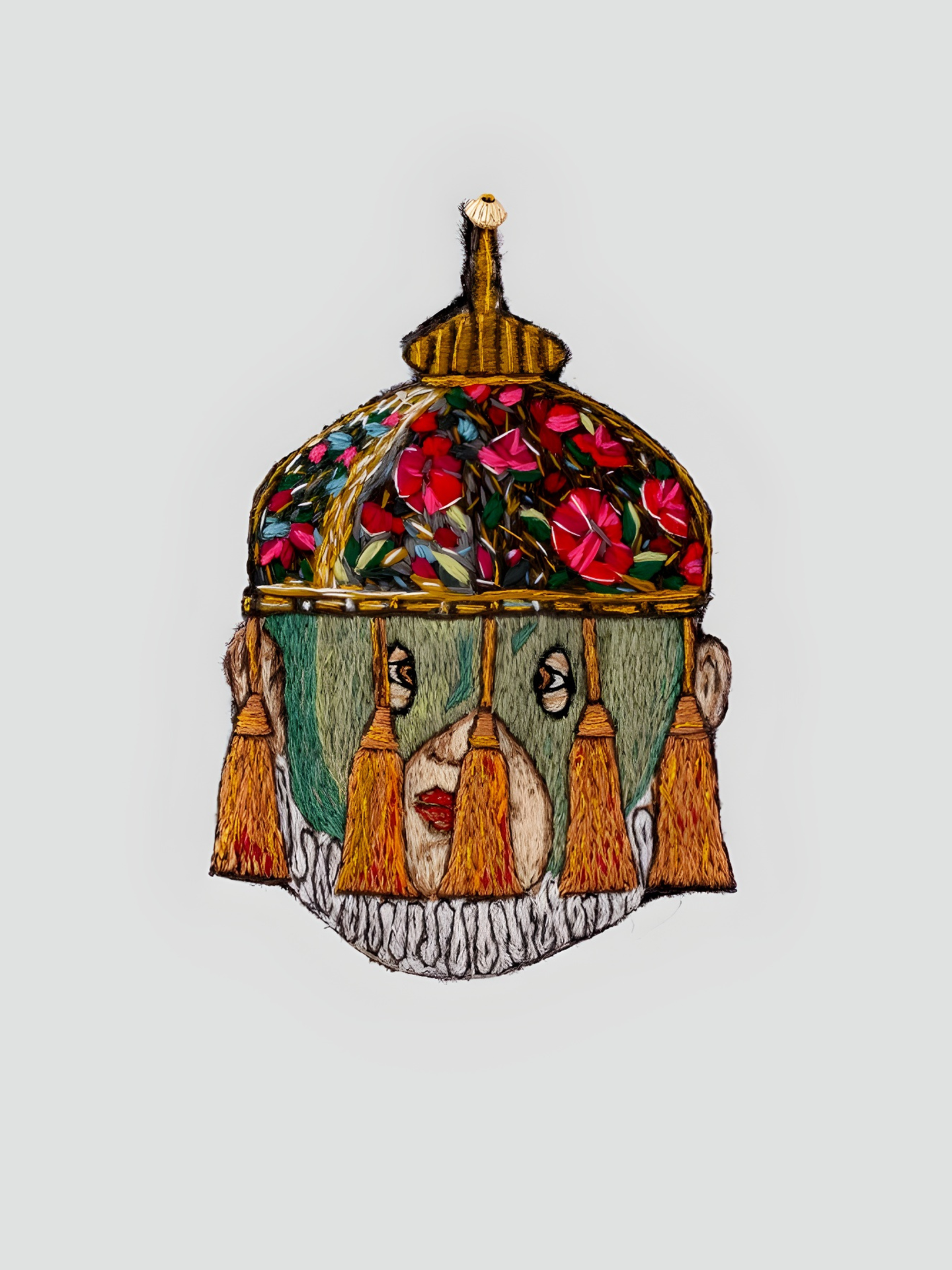 گل سینه نقاب