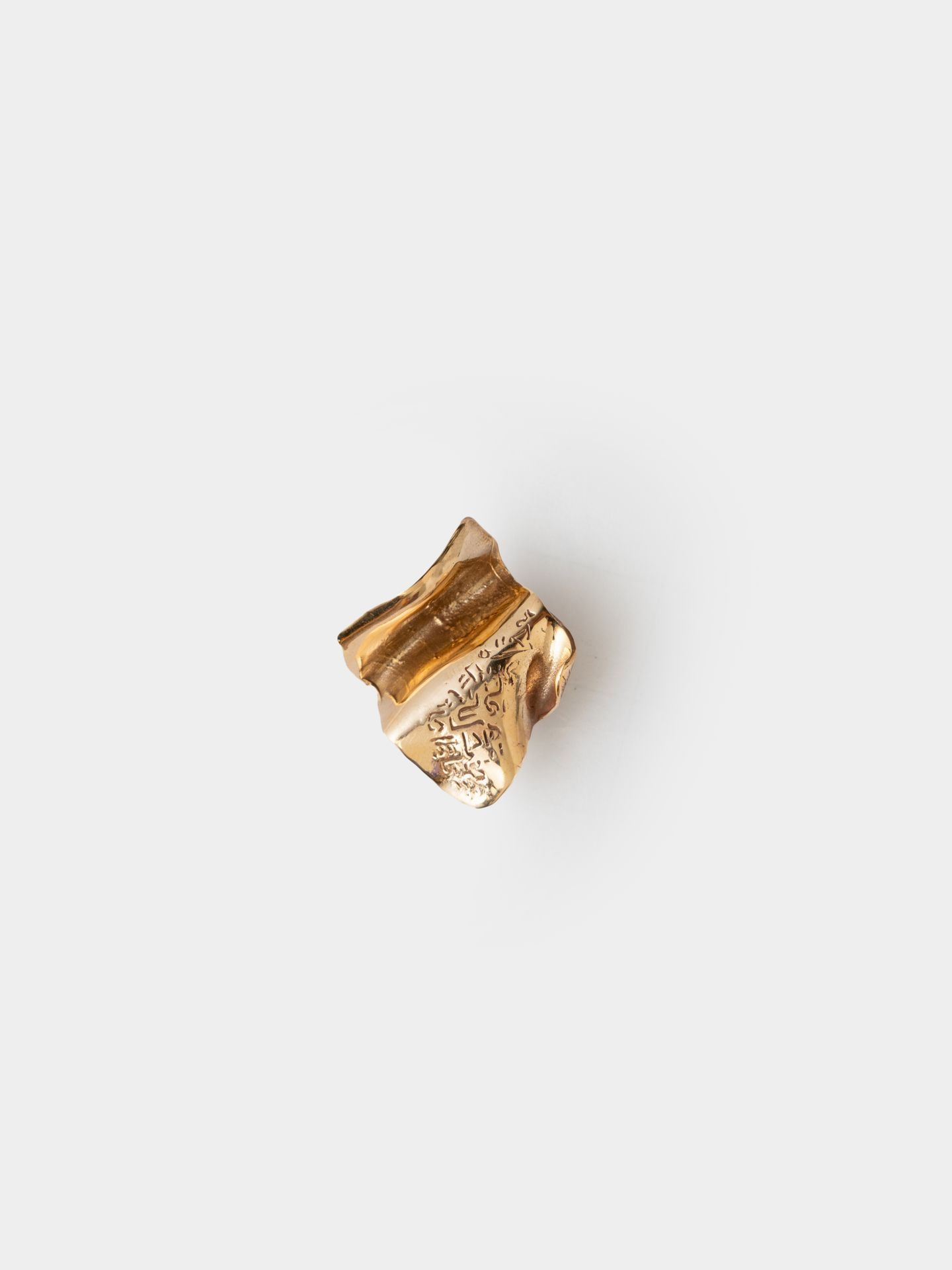 گوشواره موج برنز طلایی E-WD 09