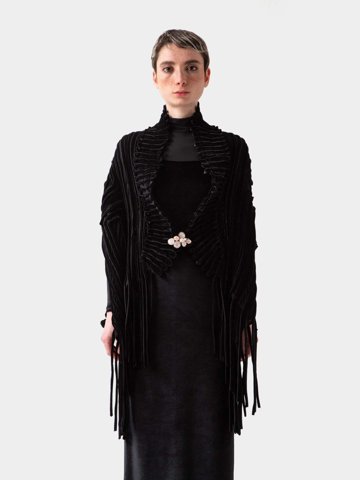 جلیقه مشکی ورس سه طرفه velvet