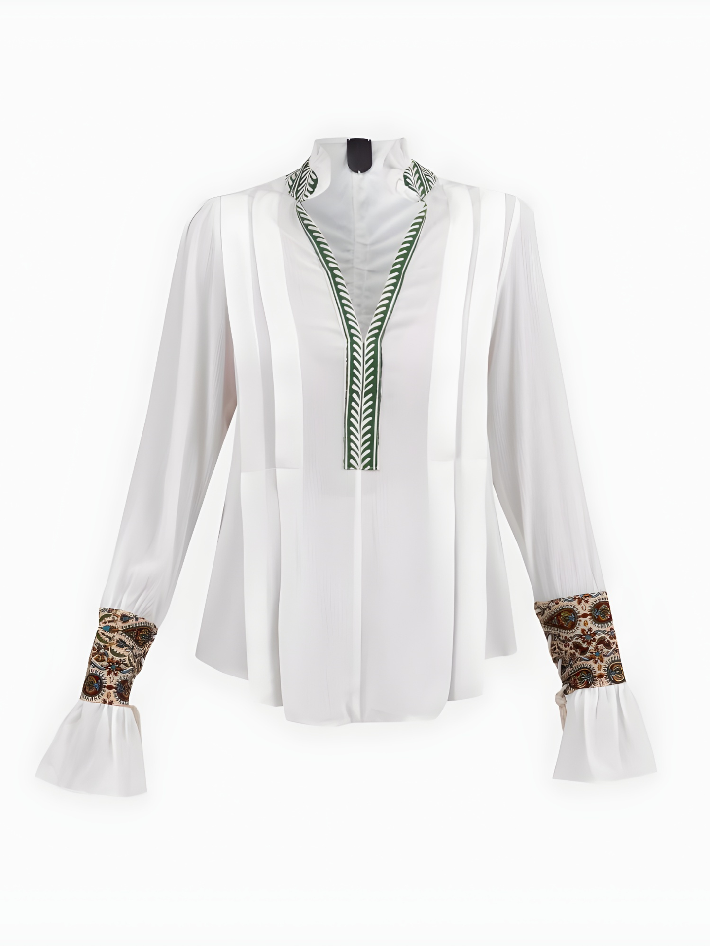 شومیز زنانه سفید نخی گلاب